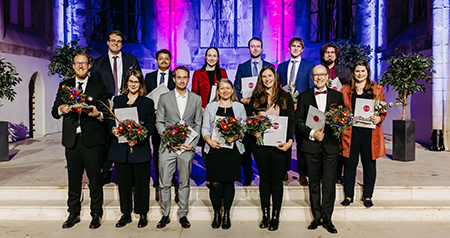 Preisträger auf dem Akademischen Festakt der Universität Magdeburg