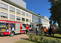 Feuerwehr auf dem Campus