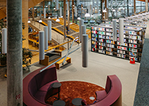Blick in die Bibliothek Blick in die Bibliothek