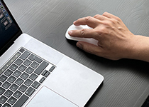 Umfrage am Laptop