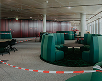 Baustelle in der Universitätsbibliothek
