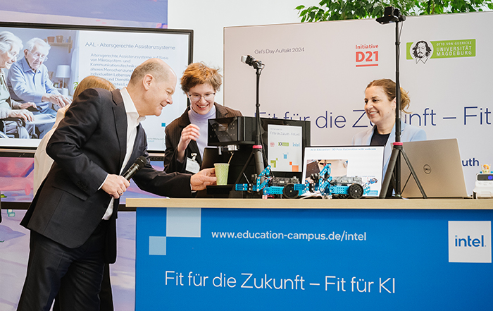 Mit einer Kaffeemaschine ins Kanzleramt