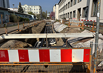 Baustellen auf dem Campus