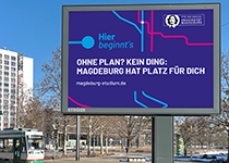Werbung mit der neuen Kampagne 