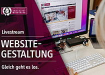 Präsentation des neuen Webseiten-Layouts