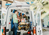 Der Show-RTW der Medizintechnik beim Studieninfotag